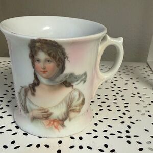 Vintage Bavarian Porcelain Mug with Queen Of Prussia Portrait